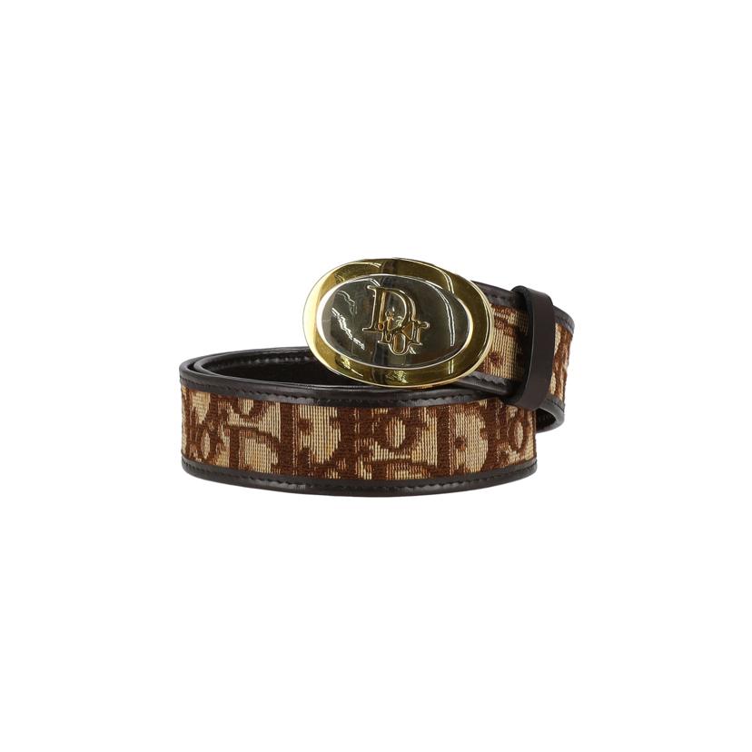 C.Dior クリスチャンディオール/トロッター柄ベルト/ブラウン/OLD/約57‐67cm//Bランク/40