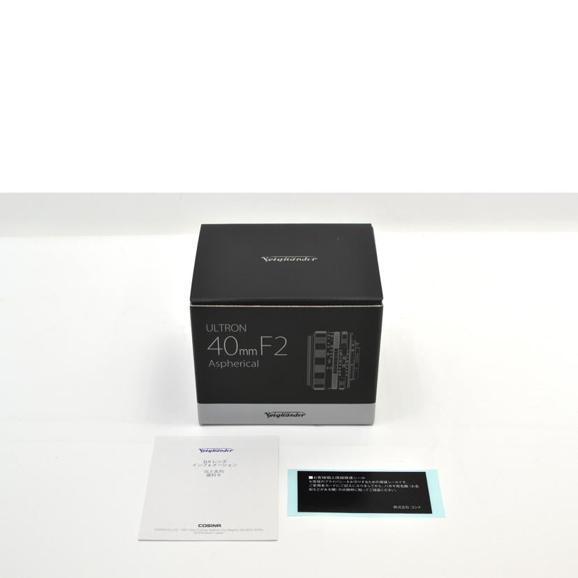 ホクトレンダー ホクトレンダー/交換レンズ/ULTRON 40/2 SL II S//07363647/ABランク/75