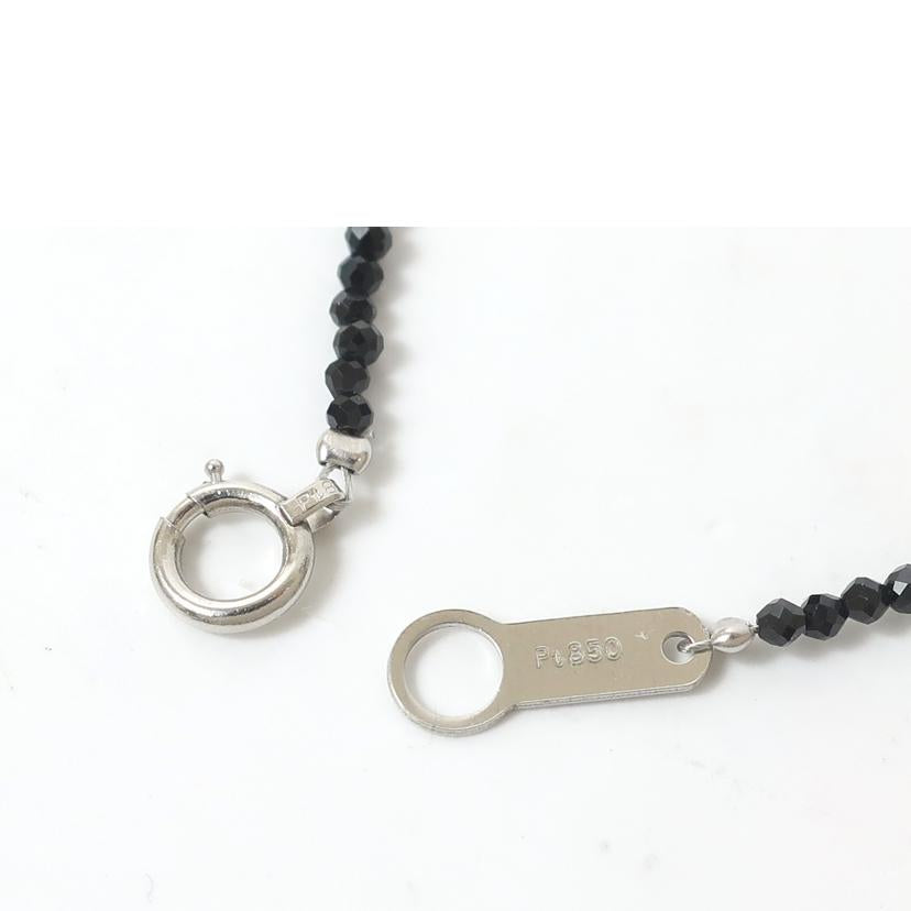 黒蝶真珠ネックレス K18WG Pt850 鑑別書付き 40cm//Aランク/65