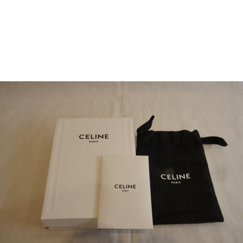 CELINE セリーヌ/ロゴレザーカードホルダー/パスケース//Aランク/92