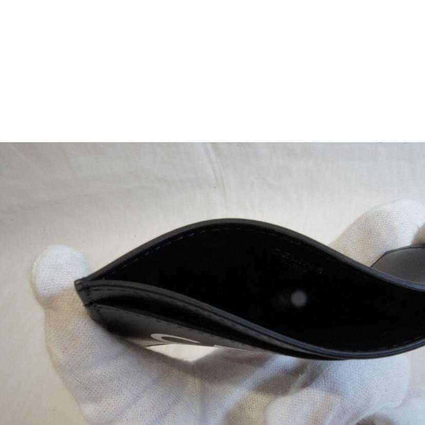 CELINE セリーヌ/ロゴレザーカードホルダー/パスケース//Aランク/92