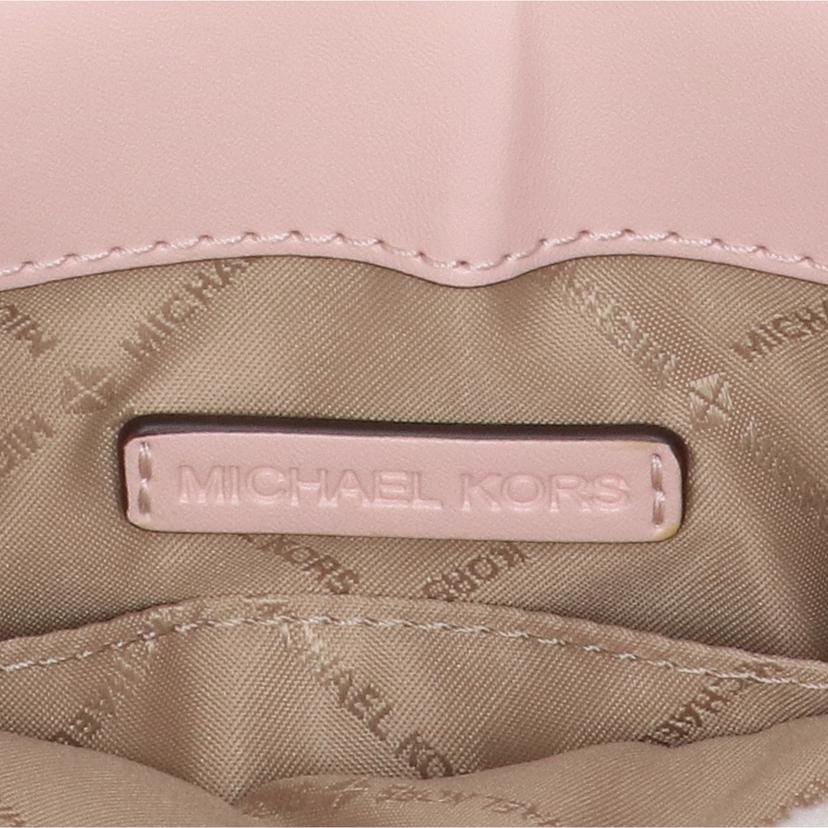 MICHAEL KORS マイケルコース/レザーロゴ柄2Wayハンド 白×ピンク//ABランク/42