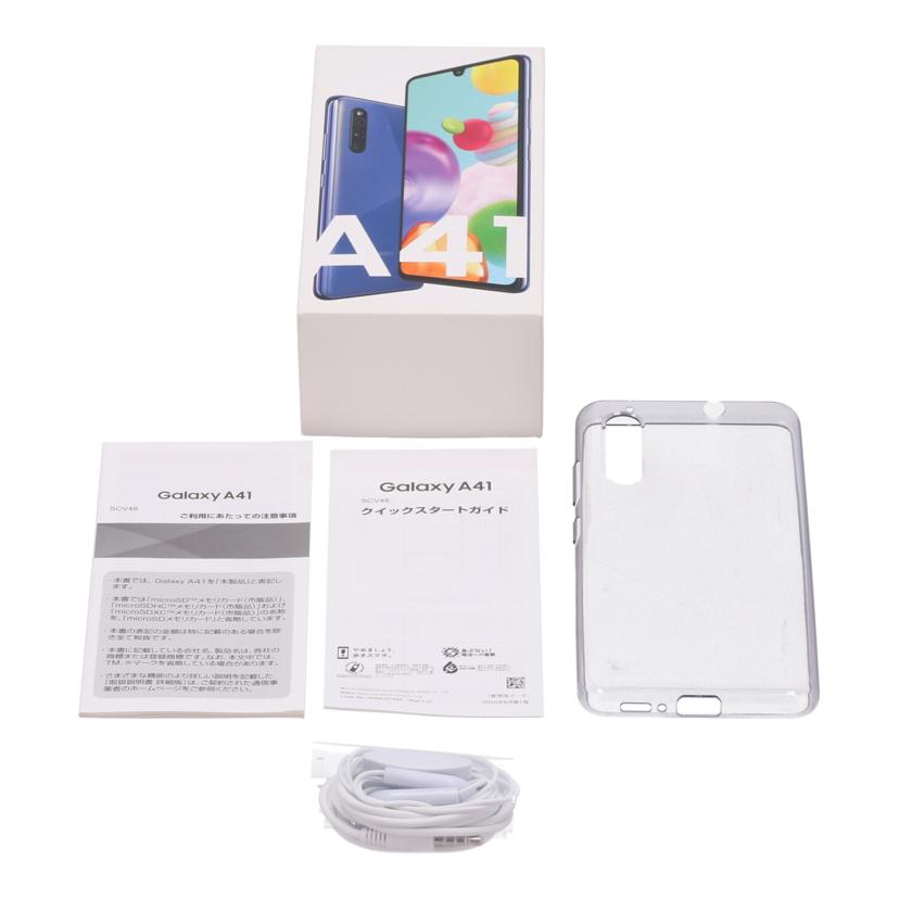SAMSUNG au サムスン /スマートフォン/Galaxy A41 64GB/SCV48//R58N94M0QZH/Bランク/62