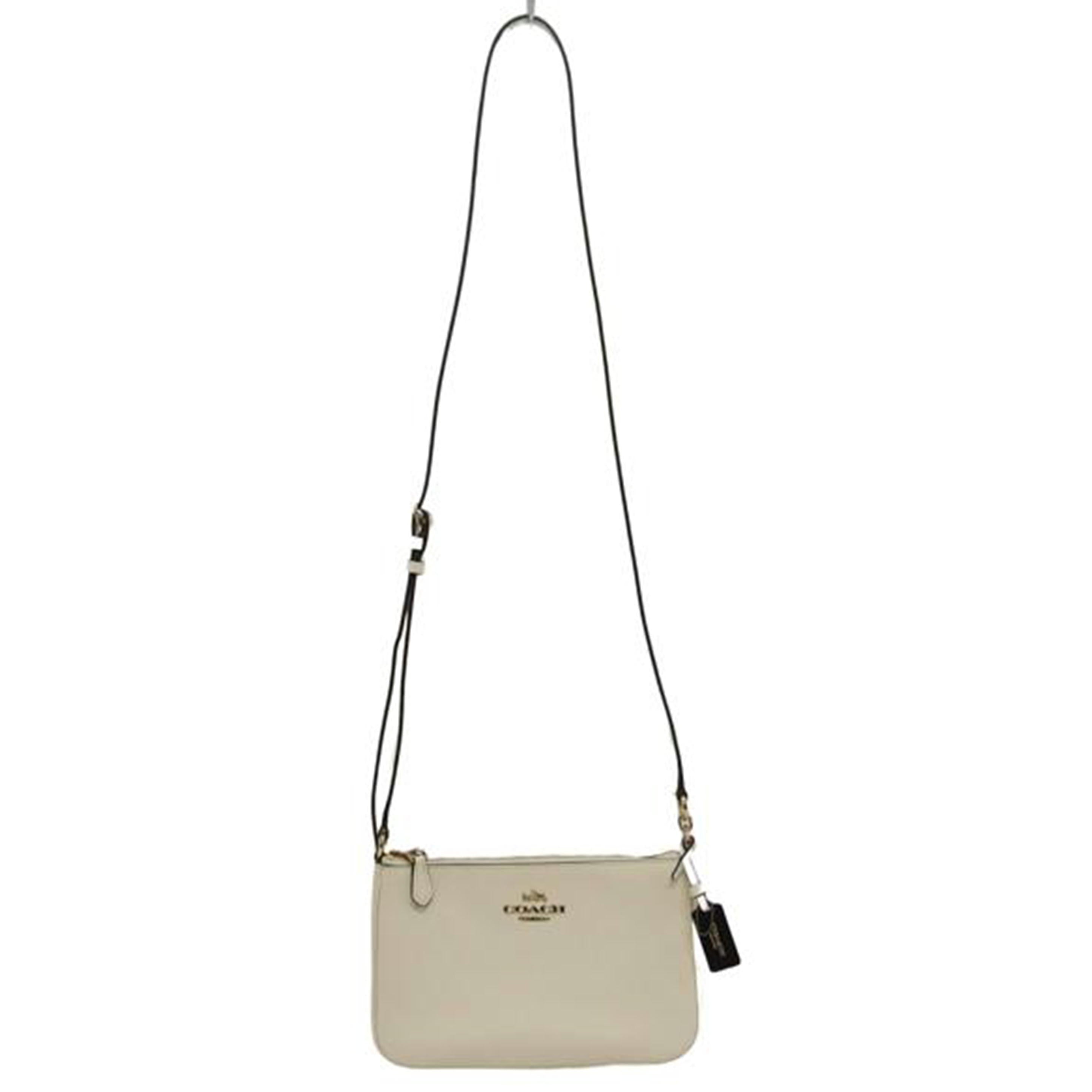 COACH コーチ/レザー/ロゴショルダーバッグ/アイボリー/34444//K14**/ABランク/04