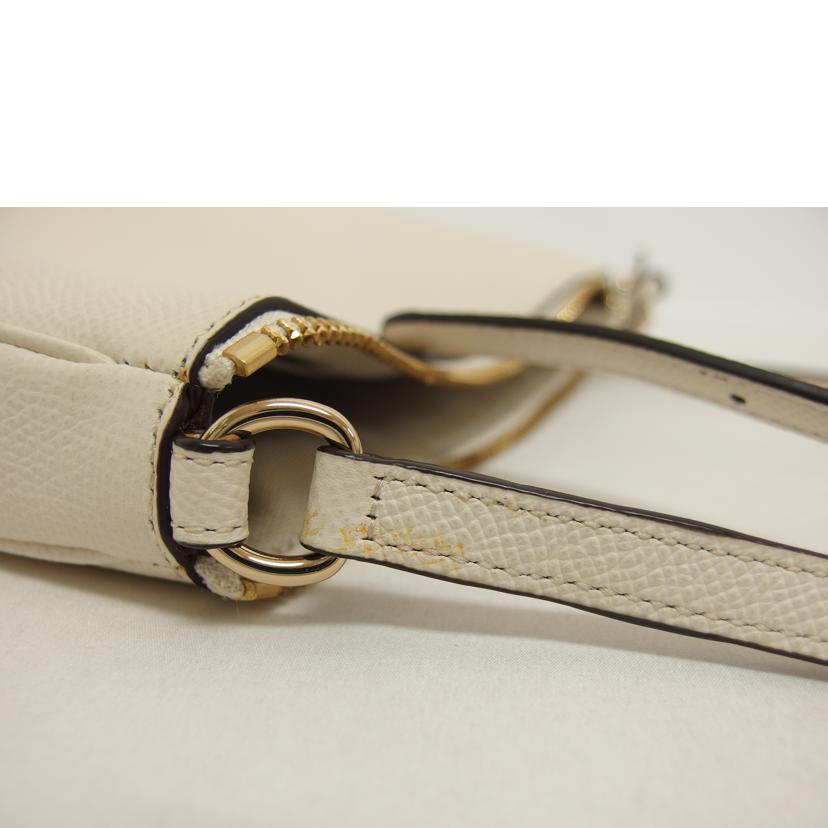 COACH コーチ/レザー/ロゴショルダーバッグ/アイボリー/34444//K14**/ABランク/04