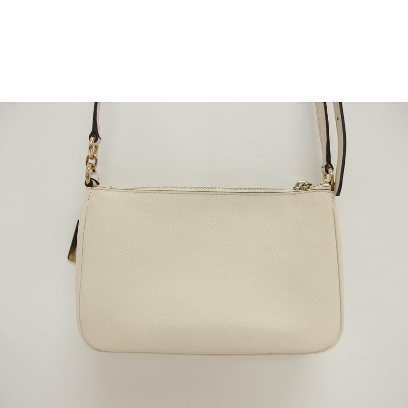 COACH コーチ/レザー/ロゴショルダーバッグ/アイボリー/34444//K14**/ABランク/04