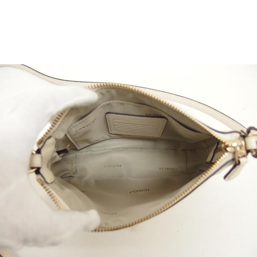 COACH コーチ/レザー/ロゴショルダーバッグ/アイボリー/34444//K14**/ABランク/04