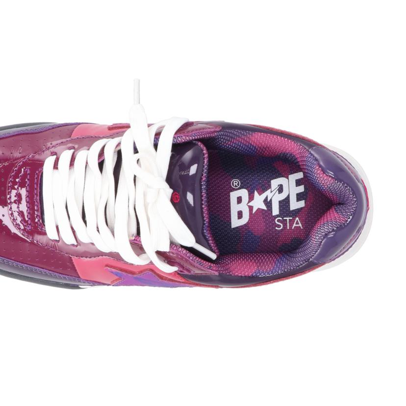 A BATHING APE エイプ/ローカットスニーカー 紫/1I80191003//ABランク/42