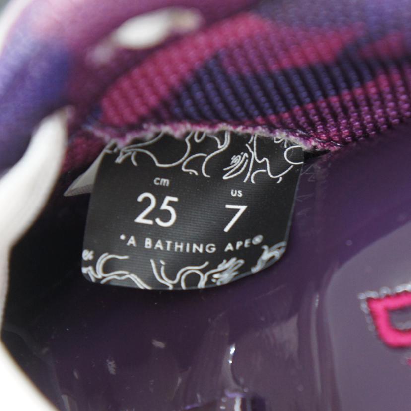 A BATHING APE エイプ/ローカットスニーカー 紫/1I80191003//ABランク/42