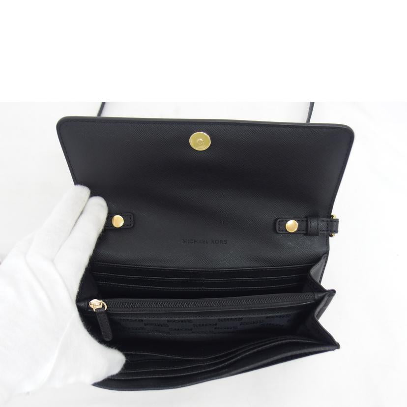 MICHAEL KORS マイケルコース/ウォレット/チェーンショルダーバッグ/ブラック/35T6GTVC9L//Aランク/04