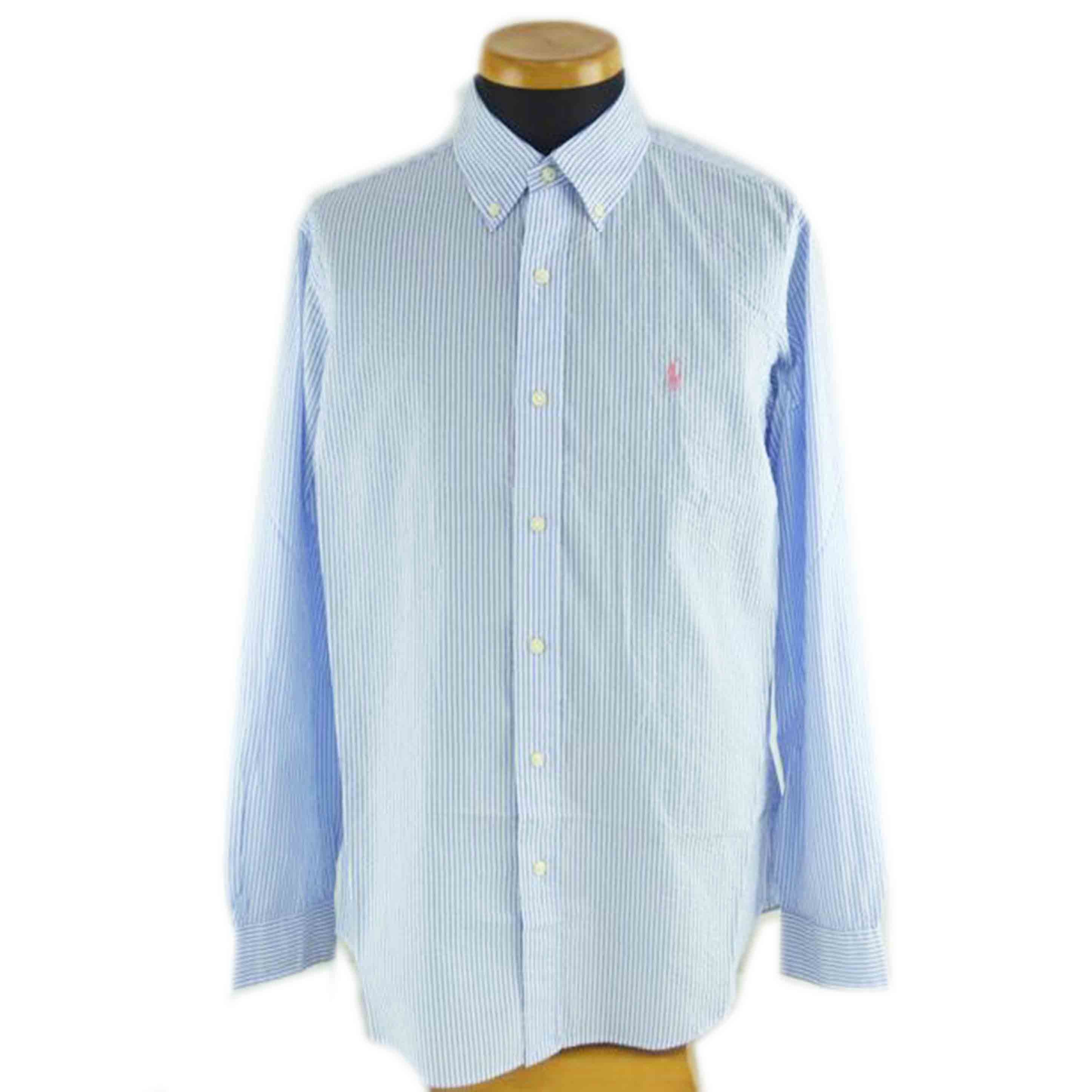 RALPH LAUREN ラルフローレン/シアサッカ-シャツ//Aランク/64