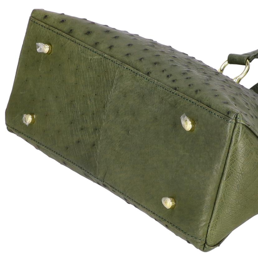 Genuine Ostrich Leather ジュニュイン オーストリッチ レザー/Genuine Ostrich Leather 2wayショルダーバッグ//ABランク/78