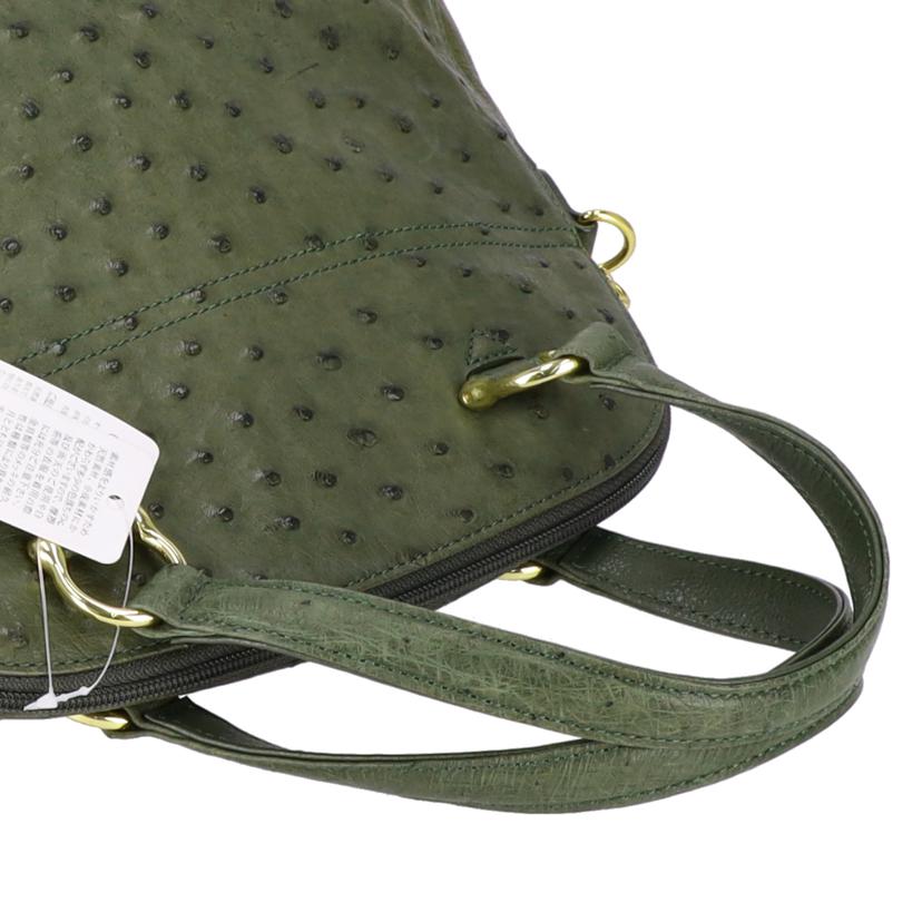 Genuine Ostrich Leather ジュニュイン オーストリッチ レザー/Genuine Ostrich Leather 2wayショルダーバッグ//ABランク/78