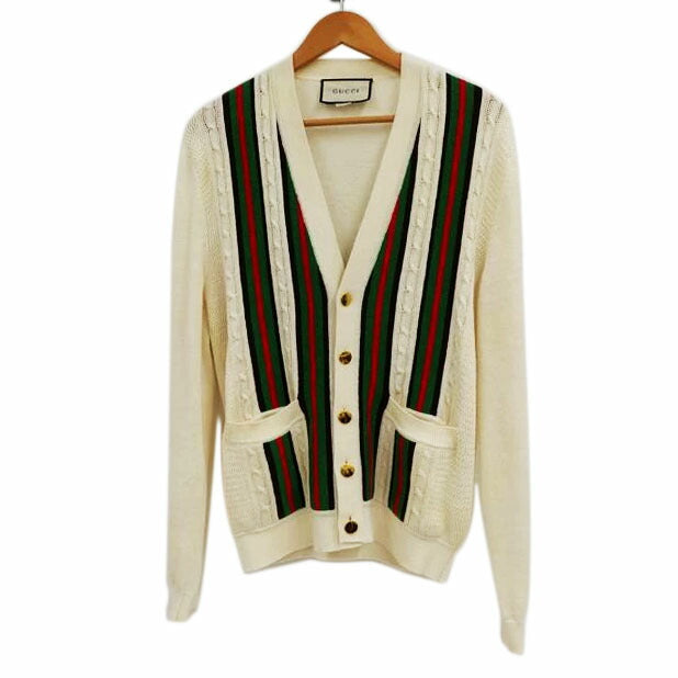 GUCCI グッチ/コットンカーディガン/アイボリー//Bランク/82