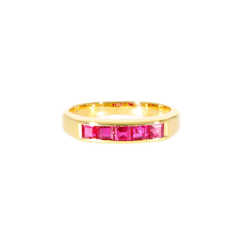/ K18ルビーリング0.66ct//Aランク/76