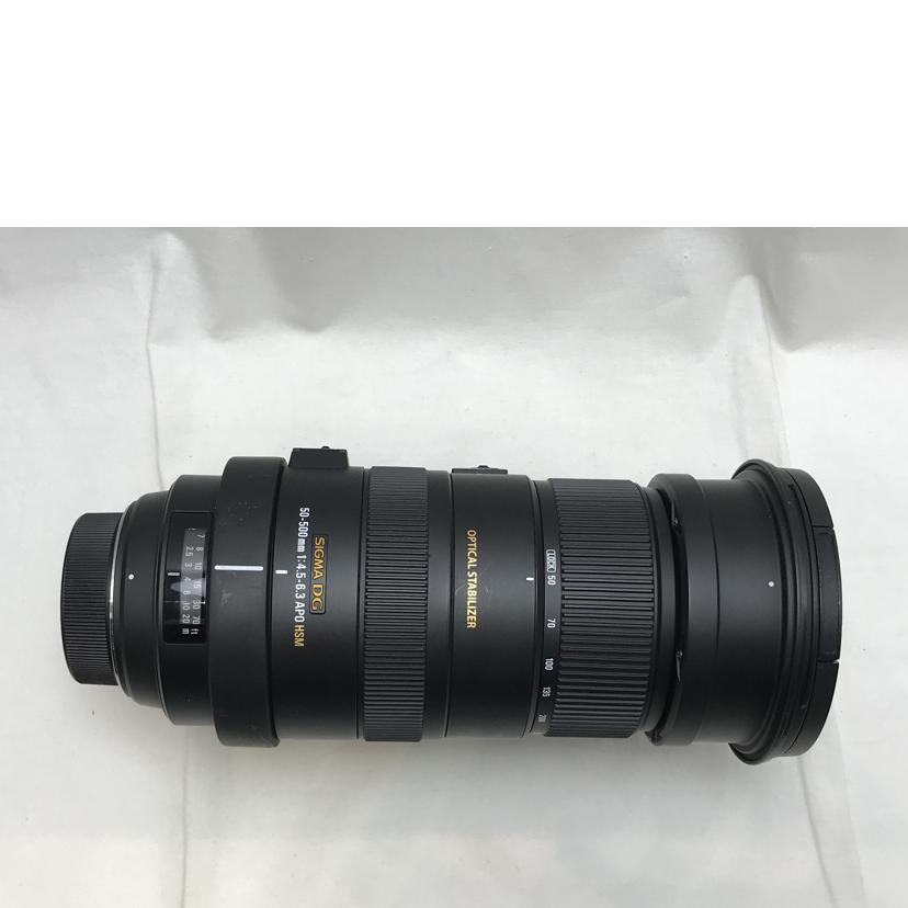 Sigma シグマ/超望遠ズームレンズ/APO 50-500mm F4.5-6.3 DG OS HSM//15550418/ABランク/51