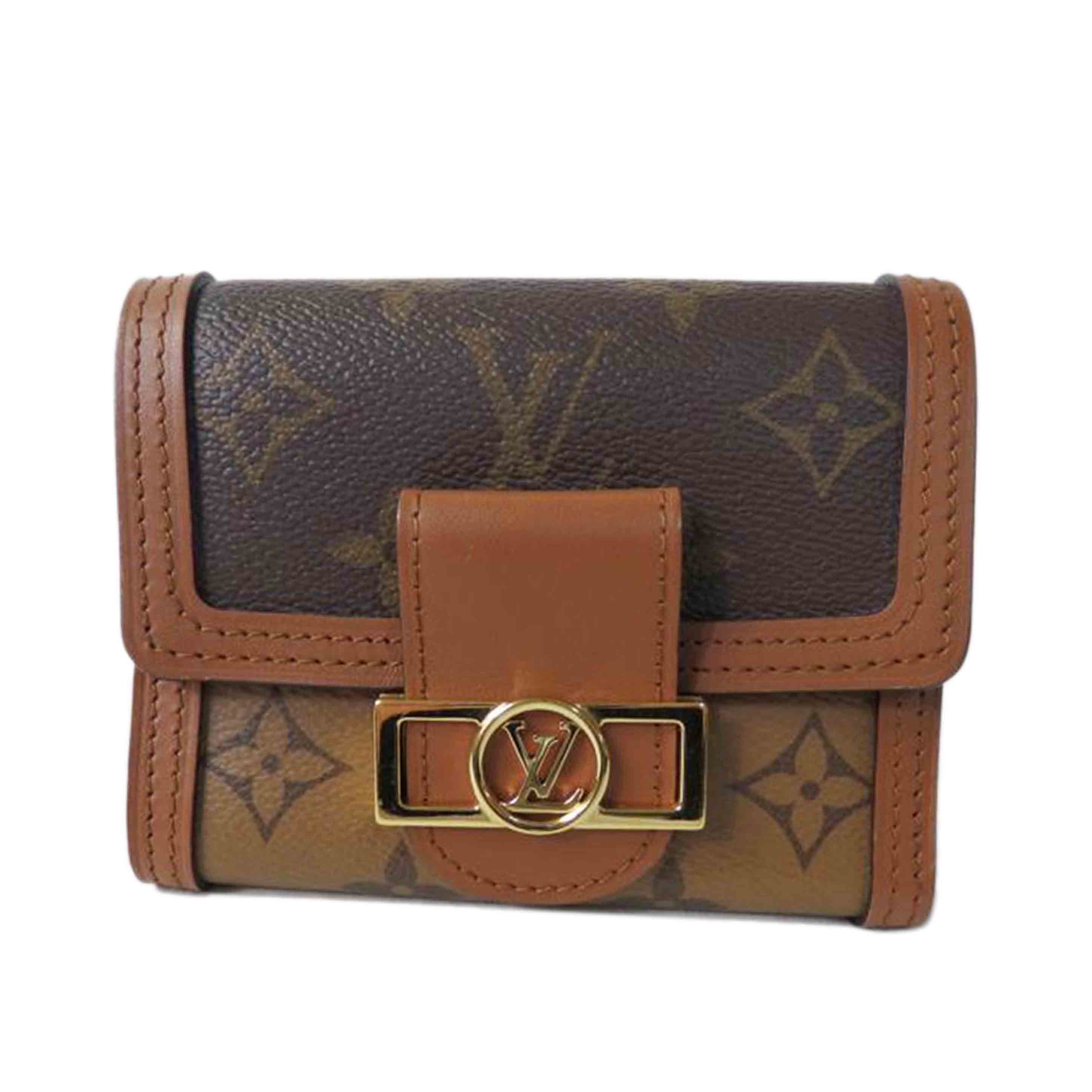 LV ルイヴィトン/ポルトフォイユ・ドーフィーヌコンパクト/モノグラムリバース/M68725//CA0***/Aランク/84