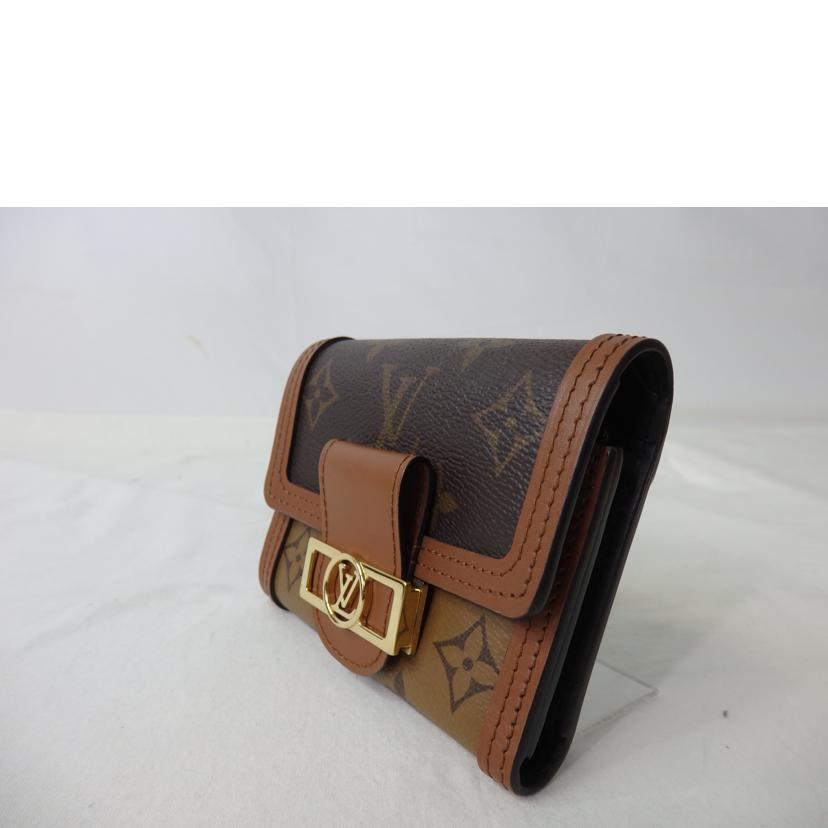 LV ルイヴィトン/ポルトフォイユ・ドーフィーヌコンパクト/モノグラムリバース/M68725//CA0***/Aランク/84