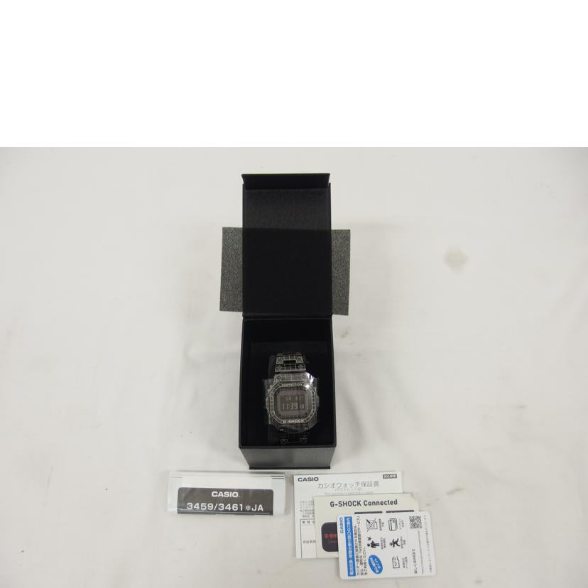 CASIO カシオ/G-SHOCKフルメタル/グリッドトンネル/電波ソーラー/GMW-B5000CS-1JF//201*******/Aランク/04