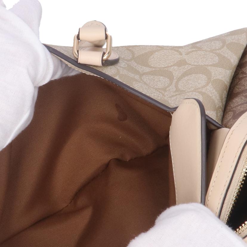 COACH コーチ/シグネチャー2Wayハンド/アイボリー/F2348//CH2**/Bランク/93