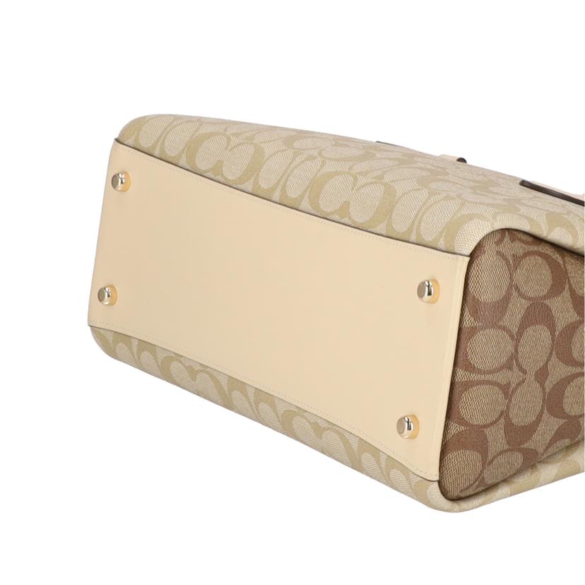 COACH コーチ/シグネチャー2Wayハンド/アイボリー/F2348//CH2**/Bランク/93