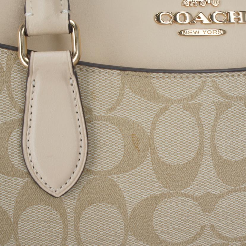 COACH コーチ/シグネチャー2Wayハンド/アイボリー/F2348//CH2**/Bランク/93