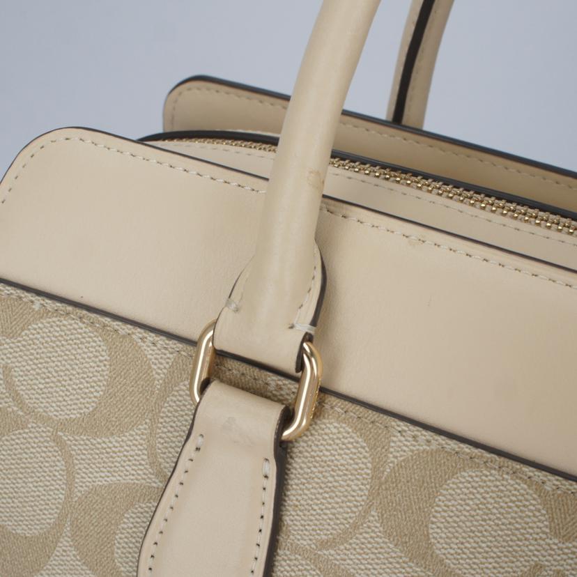 COACH コーチ/シグネチャー2Wayハンド/アイボリー/F2348//CH2**/Bランク/93