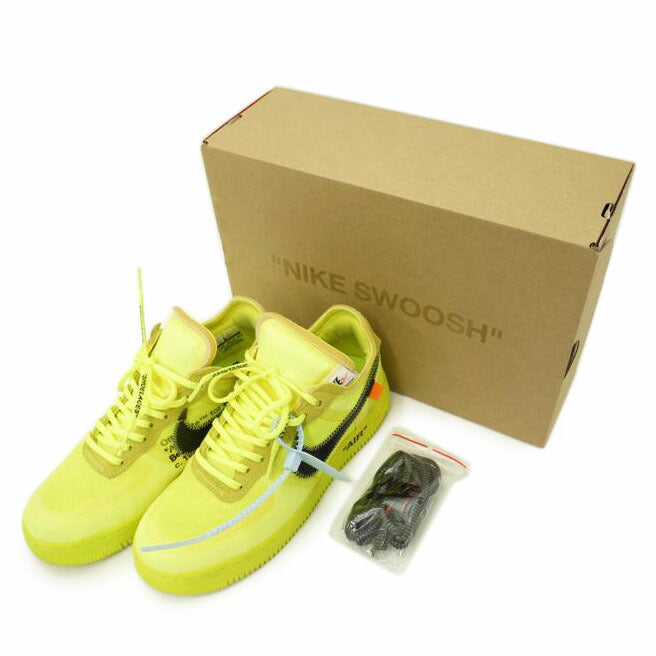 NIKE×OFF WHITE ナイキ×オフホワイト/エアフォース1OFF WHITE Volt"/AO4606-700//Aランク/69