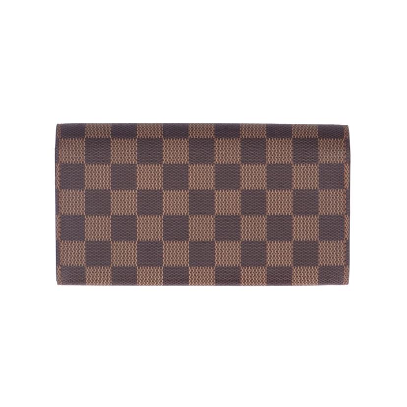 LV ルイヴィトン/ポルトフォイユ・サラ/ダミエ・エベヌ/N61734//CA5***/Aランク/75