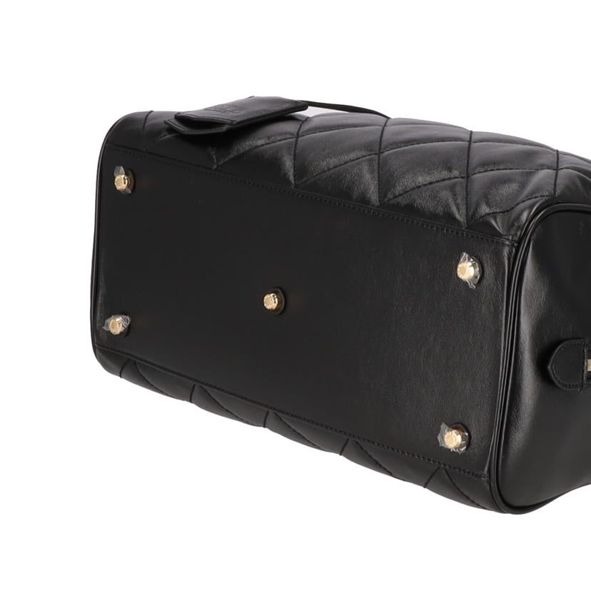 COCOCELUX ココセリュックス/ダイヤモンドレザー2Wayボストン/黒/501AB0372//Aランク/93