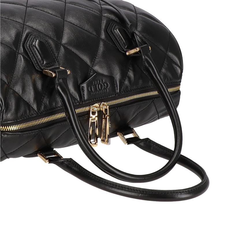 COCOCELUX ココセリュックス/ダイヤモンドレザー2Wayボストン/黒/501AB0372//Aランク/93