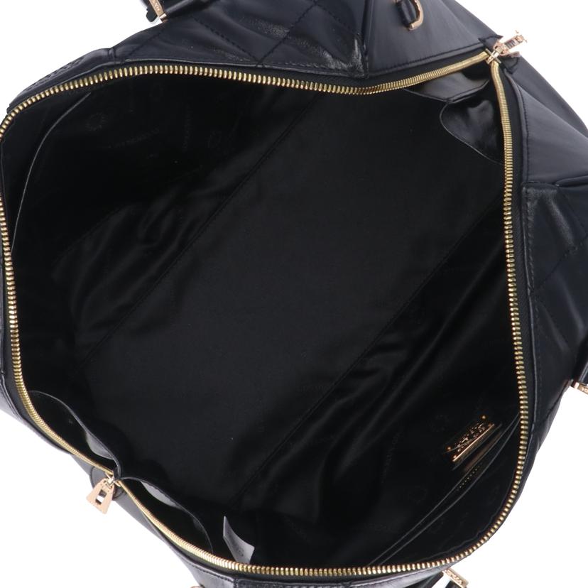 COCOCELUX ココセリュックス/ダイヤモンドレザー2Wayボストン/黒/501AB0372//Aランク/93