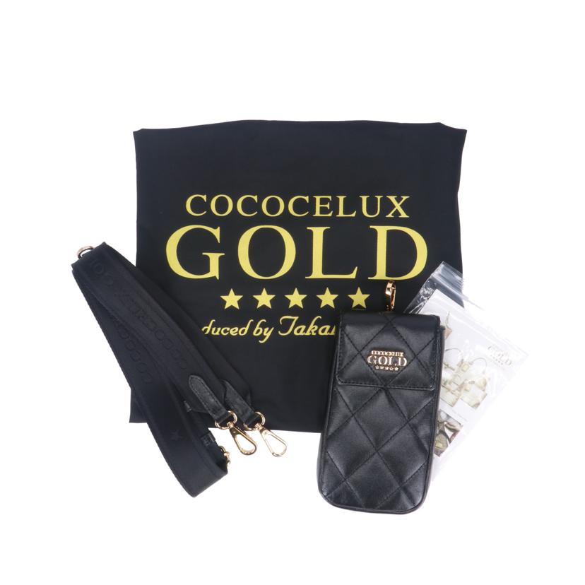 COCOCELUX ココセリュックス/ダイヤモンドレザー2Wayボストン/黒/501AB0372//Aランク/93