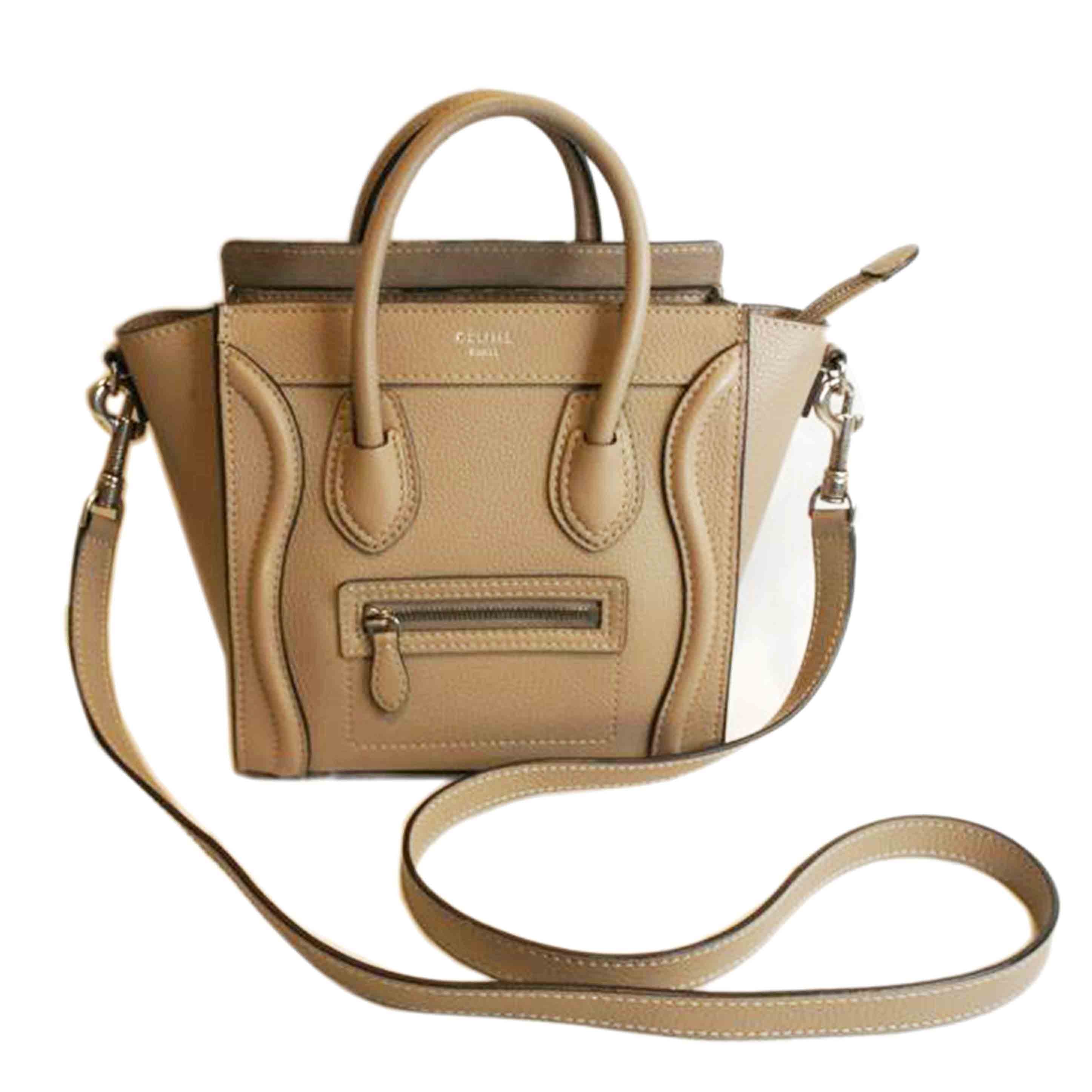 CELINE セリーヌ/ラゲージナノショッパーベージュ2WAY//Aランク/92