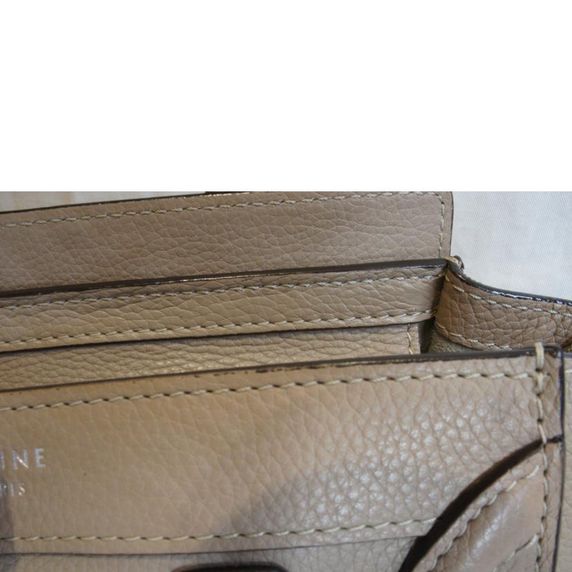 CELINE セリーヌ/ラゲージナノショッパーベージュ2WAY//Aランク/92