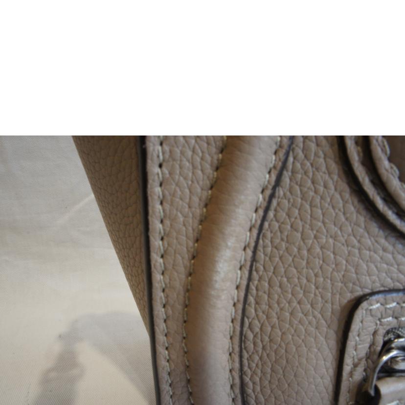 CELINE セリーヌ/ラゲージナノショッパーベージュ2WAY//Aランク/92