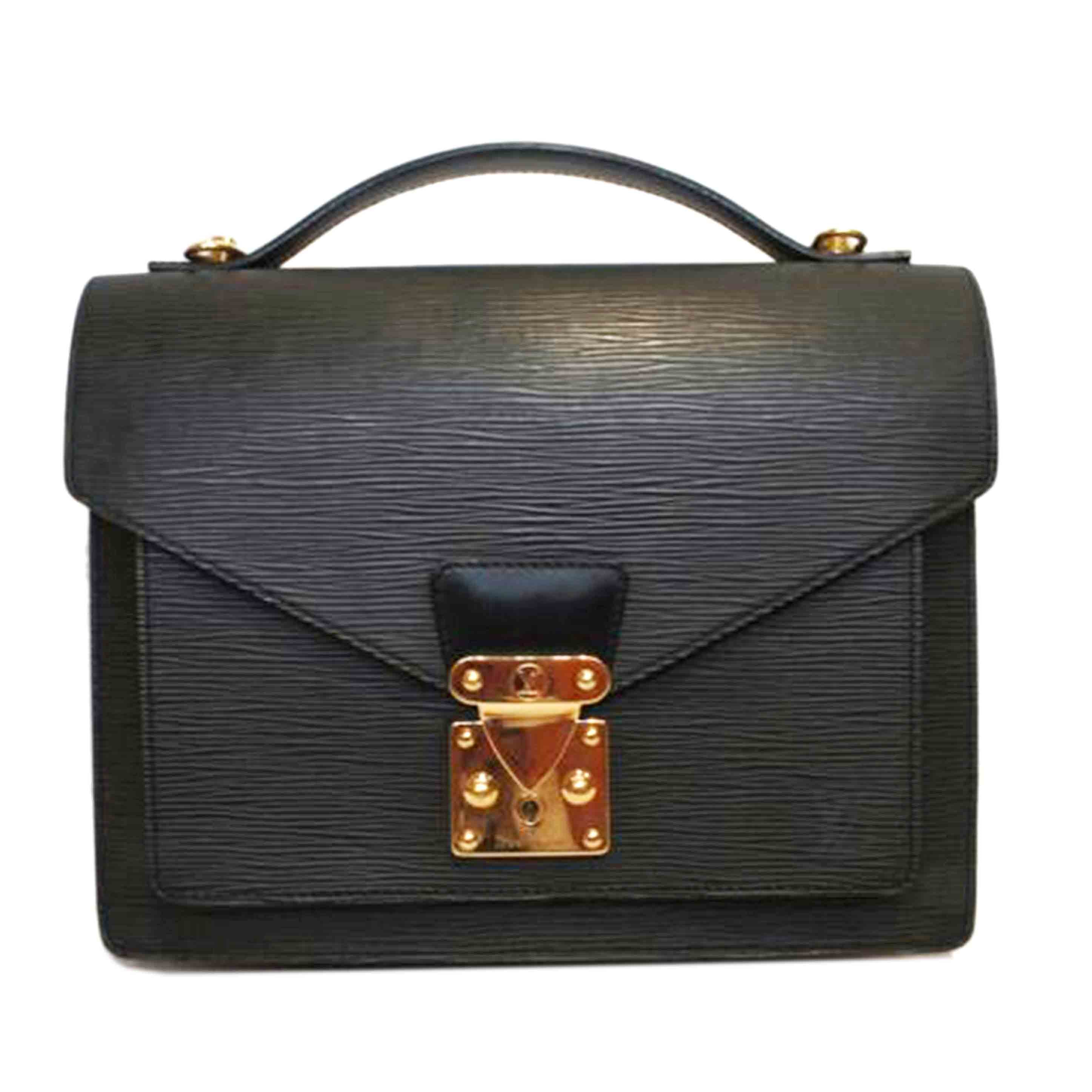 LV ルイヴィトン/モンソー/エピ/ノワール/M52122//SR0***/Aランク/92