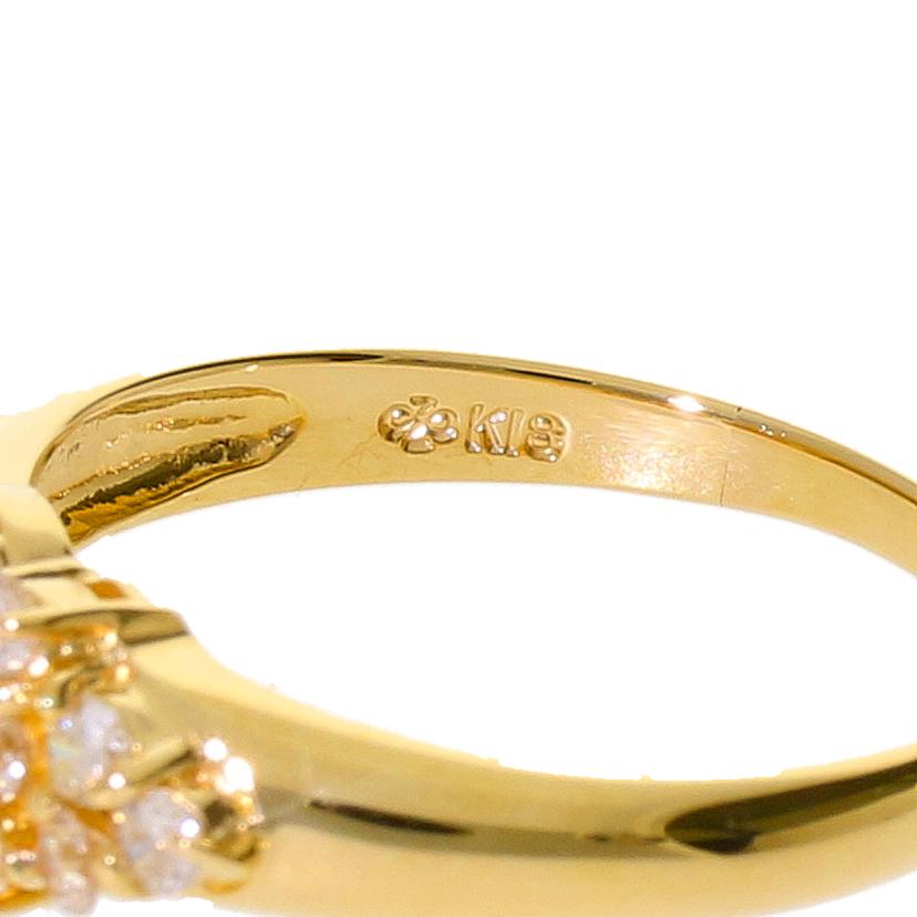 / K18パールダイヤリング0.16ct//Aランク/05