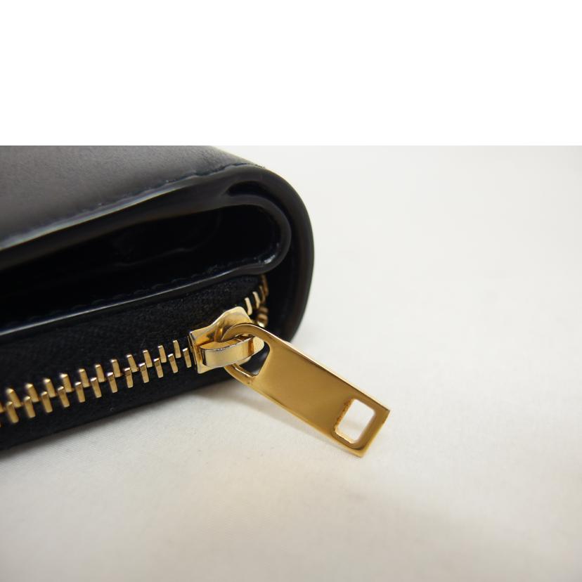 SAINT LAURENT サンローラン/タイニーモノグラム/ラウンドファスナー二つ折り財布/ブラック/GUE635263//062*/ABランク/04