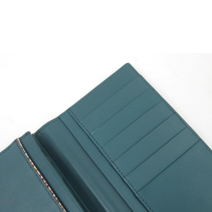 Paul Smith ポールスミス/インセットストライプ/二つ折り長財布/グリーン//ABランク/04