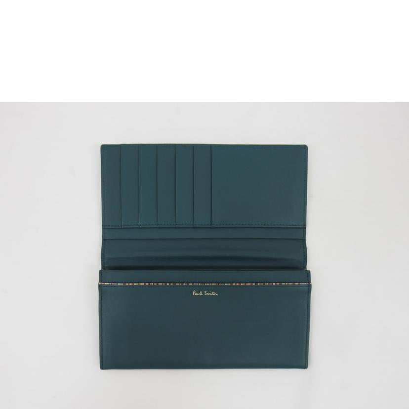 Paul Smith ポールスミス/インセットストライプ/二つ折り長財布/グリーン//ABランク/04