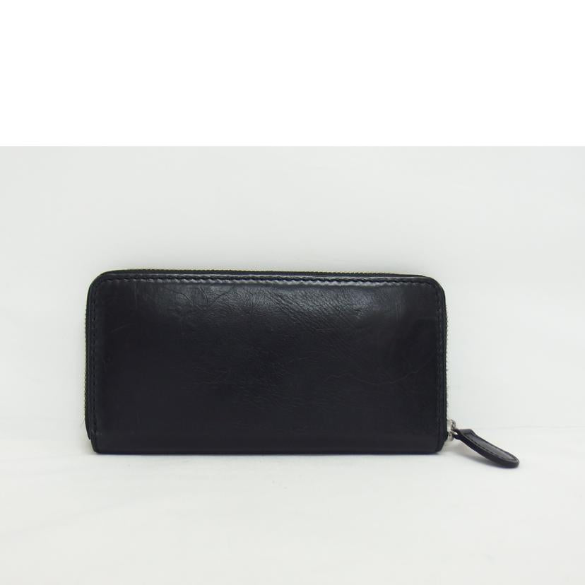 SAAD サード/ラウンドファスナー長財布/ブラック//ABランク/04