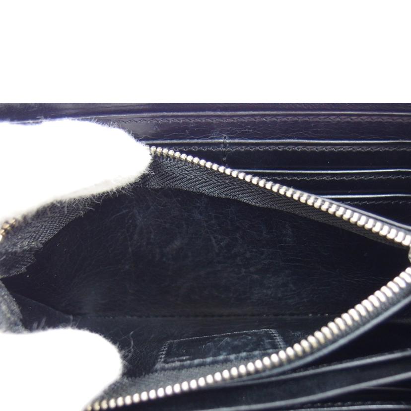 SAAD サード/ラウンドファスナー長財布/ブラック//ABランク/04