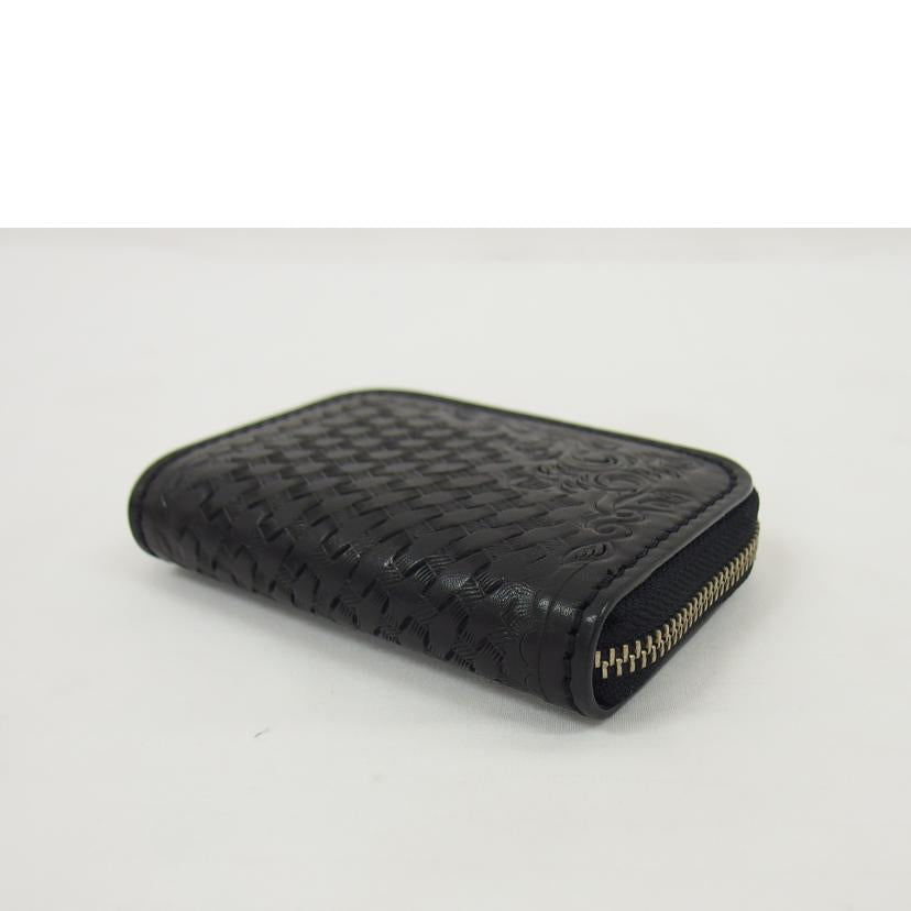 SAAD サード/カービング/コンパクトウォレット/ブラック//Aランク/04