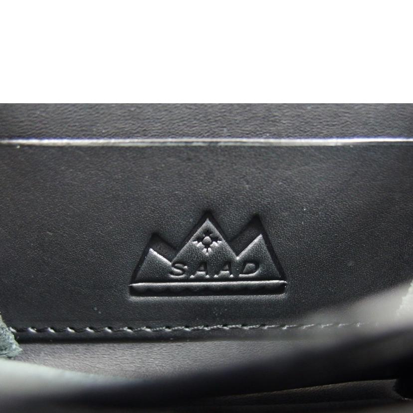 SAAD サード/カービング/コンパクトウォレット/ブラック//Aランク/04