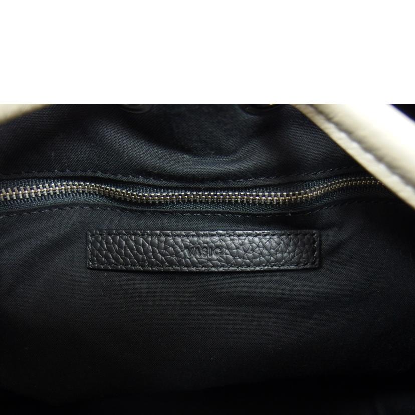 VASIC ヴァジッグ/ボンド/レザーハンドバッグ/ベージュ//Bランク/04