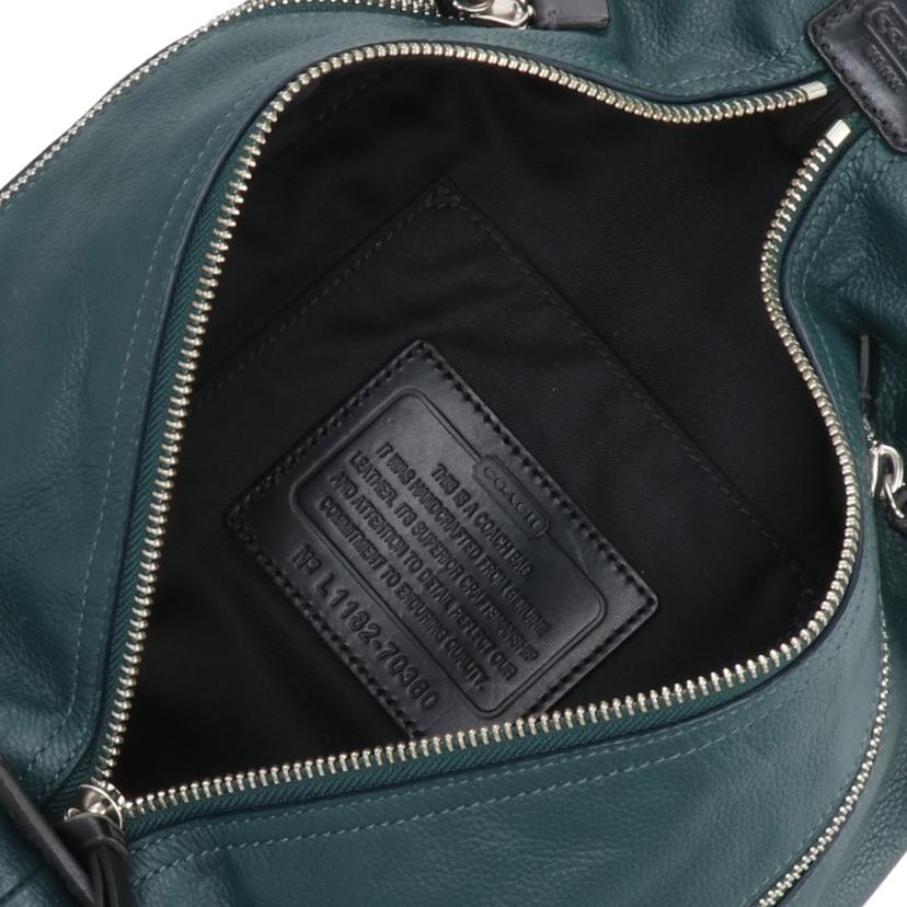 COACH コーチ/トンプソンレザーボディバッグ/グリーン/70360//L11**/Bランク/06