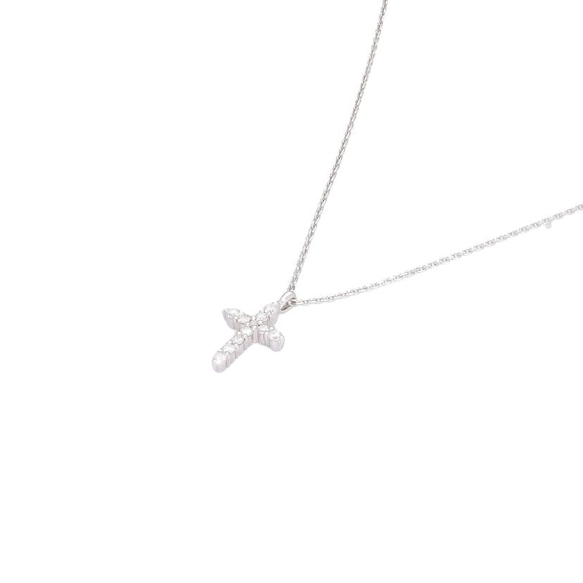 /4℃ K18WGダイヤネックレス//Aランク/65