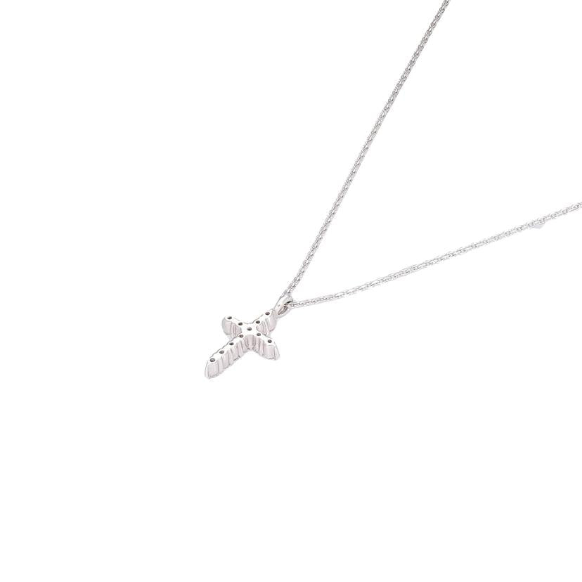 /4℃ K18WGダイヤネックレス//Aランク/65