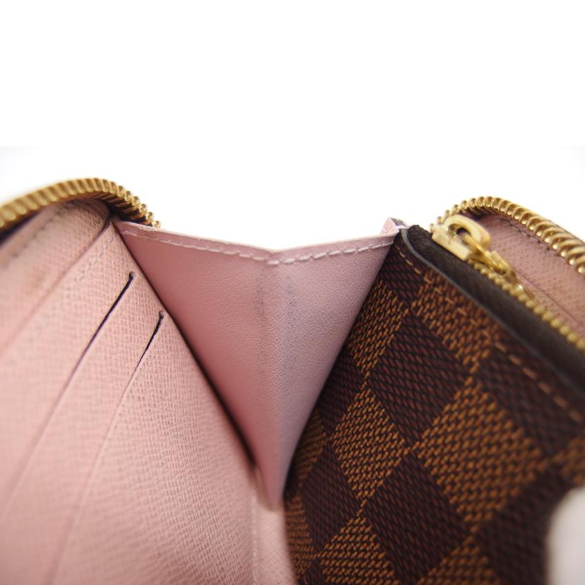 LV ルイ・ヴィトン/ポルトフォイユ・クレマンス/ダミエ/エベヌ/ローズバレリーヌ/N41626//SF4***/ABランク/04